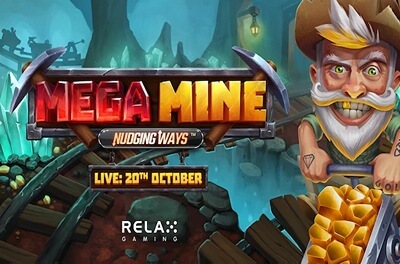 mega mine nudging ways slot logo