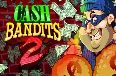 cash bandits 2 slot logo