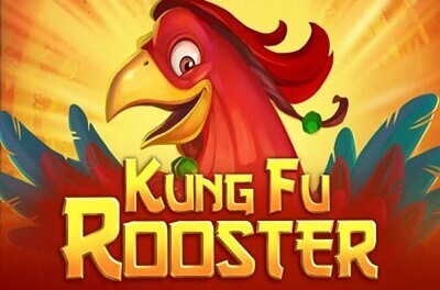 kung fu rooster slot logo