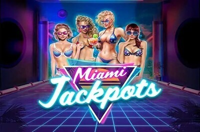 miami jackpots slot logo