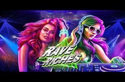 rave riches slot logo