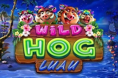 wild hog luau slot logo