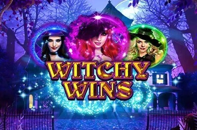 witchy wins slot logo