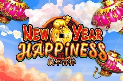 new year happiness slot logo