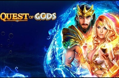 quest of gods slot logo