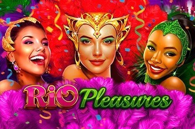 rio pleasures slot logo