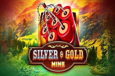 silver and gold mine slot logo