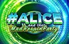 alice and the mad respin party slot logo