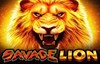 savage lion slot logo