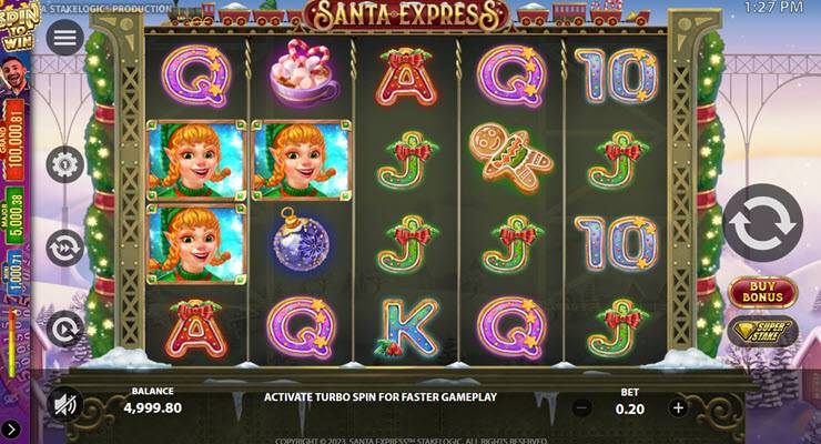 Игровой Автомат Santa Express Gameplay