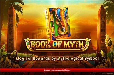 book of myth slot logo