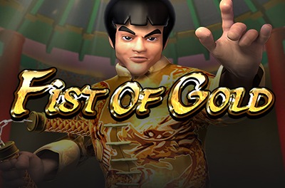 fist of gold slot logo