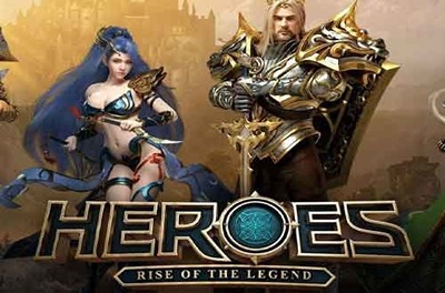 heroes rise of the legend slot logo