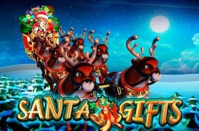 santa gifts slot logo