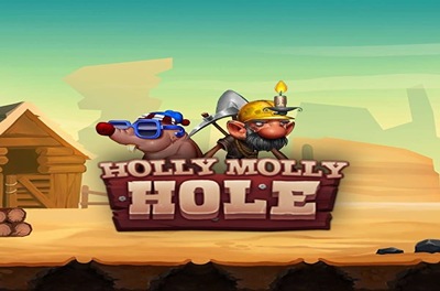 holly molly hole slot logo