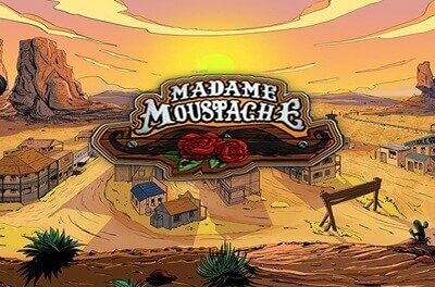 madame moustache slot logo