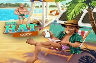 mr hat sunshine slot logo