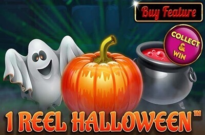 1 reel halloween slot logo