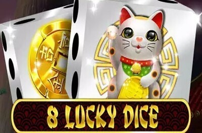 8 lucky dice slot logo