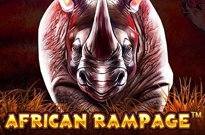 african rampage slot logo