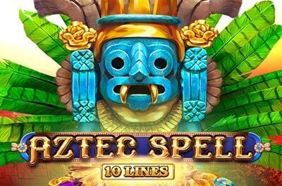 aztec spell 10 lines slot logo