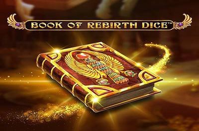 book of rebirth dice slot logo