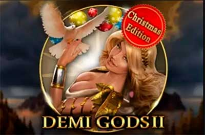 demi gods 2 cristmas edtition slot logo