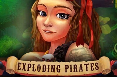 exploding pirates slot logo