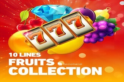 fruits collection 10 lines slot logo