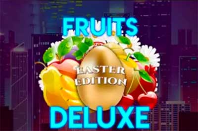 fruits deluxe easter edition slot logo