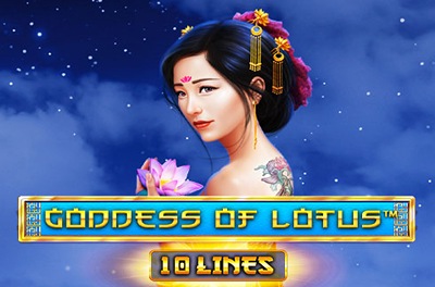 goddess of lotus 10 lines slot logo