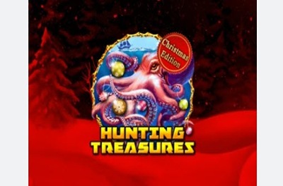 hunting treasures christmas edition slot logo