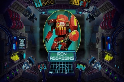 iron assassins slot logo