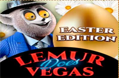 lemur does vegas easter edition slot logo