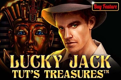 lucky jack tuts treasures slot logo