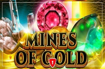 mines of gold slot logo