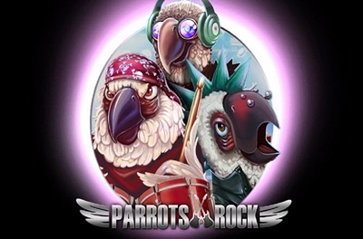 parrots rock slot logo