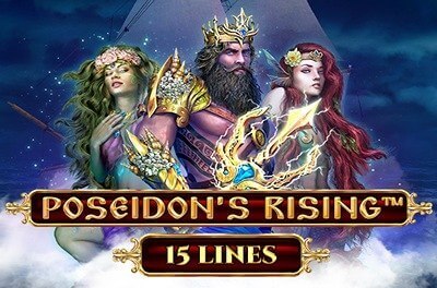 poseidons rising 15 lines slot logo