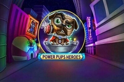 power pup heroes slot logo