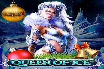 queen of ice christmas edition slot logo