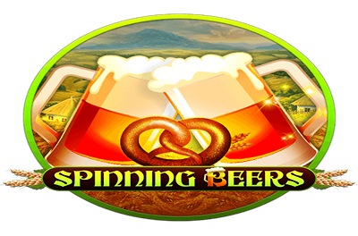 spinning beers slot logo