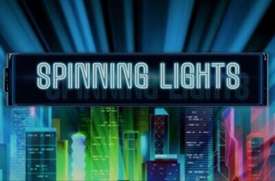 spinning lights slot logo