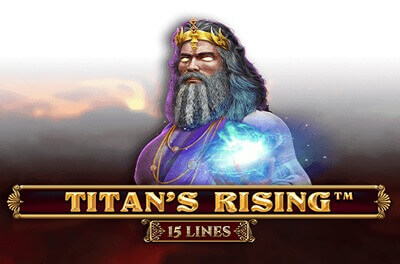 titans rising 15 lines slot logo