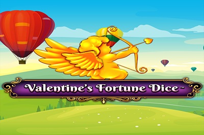 valentines fortune dice slot logo