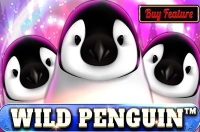 wild penguin slot logo