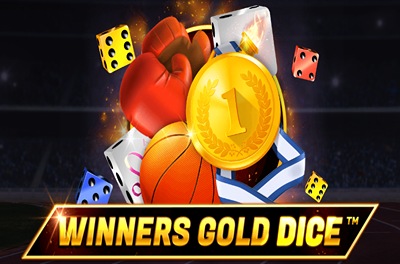 winners gold dice slot logo