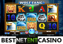 Wolf Fang Winter Storm pokie