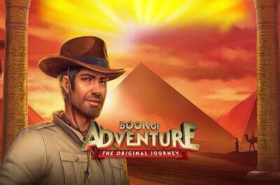 book of adventure slot logo