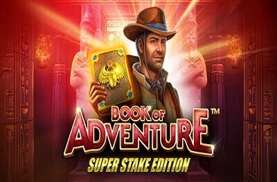 book of adventure super stake edition slot logo