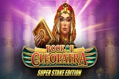 book of cleopatra super stake edition slot logo